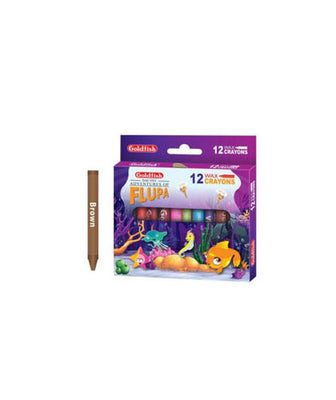 GoldFish Flupa Wax Crayons – 12 Colors