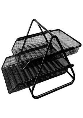2 Tier Heavy-Duty Metal Document Tray