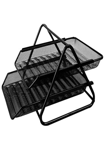 2 Tier Heavy-Duty Metal Document Tray