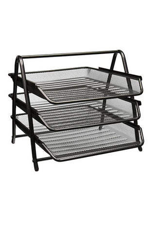 3 Tier Heavy-Duty Metal Document Tray