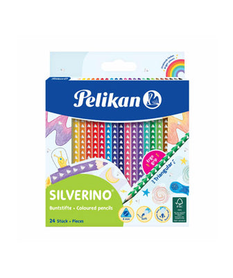Pelikan 700 665 Colouring Pencils Silverino 24 Pieces