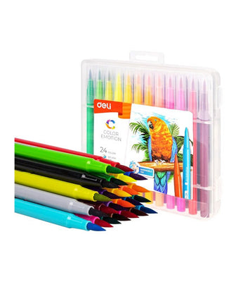 Deli Color Emotion Felt Pen Set Of 24 C 10324