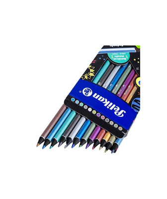 Lapices Pelikande Colores Metálicos 12 Pieces