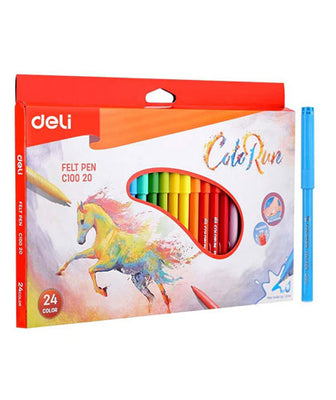 Deli Washable Felt Pens 18 Colours EC10000
