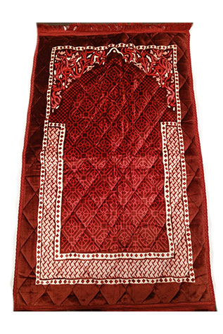 Imported Prayer Mat Ultra Foam: Maroon Color