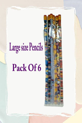 Large Pencils Pack Of 6