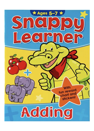 Snappy Learner Adding Book with fun reward chart and stickers Ages 5-7