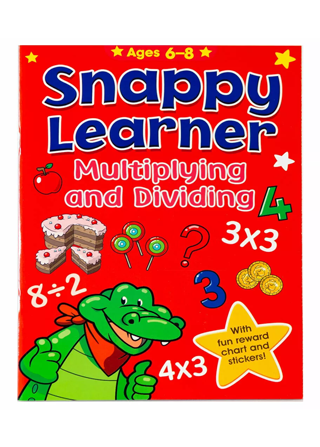 Childrens Snappy Learner Multiply & Dividing Learning Book & Reward Chart 6-8