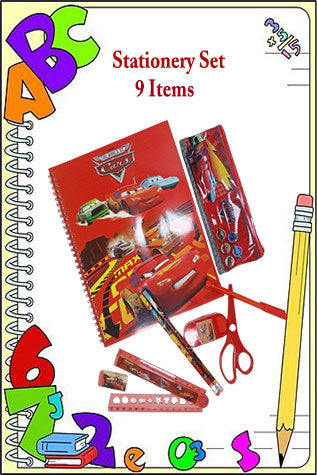 Cars Stationery Set 9 Pcs