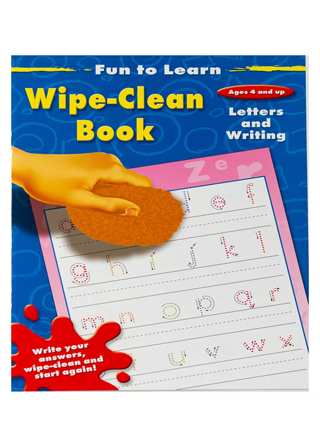 Fun To Learn Wipe Clean Book Letters & Writing - Children Educational Book