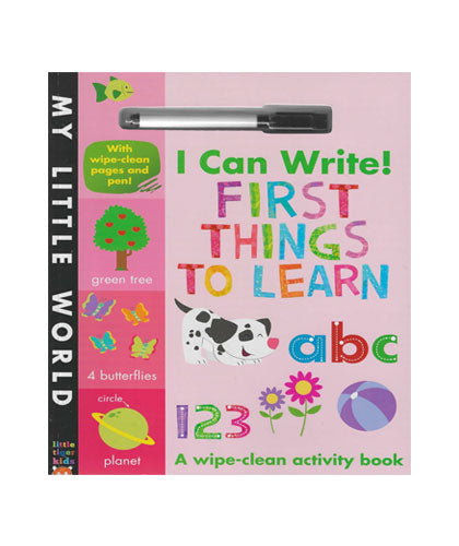 I Can Write First Things To Learn abc 123 - Wipe Clean Activity Book