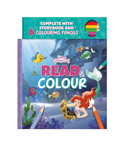 Disney Princess Ariel: Read & Colour