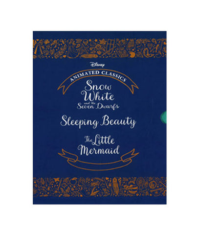 Disney animated Classics Slipcase 3 Books Set: Snow White & the Seven Dwarfs, Sleeping Beauty, the Little Mermaid