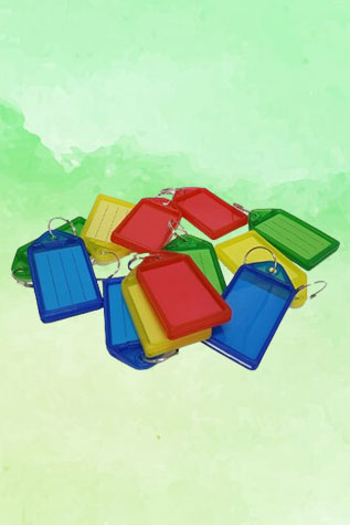 Colour Key Rings Box of 12