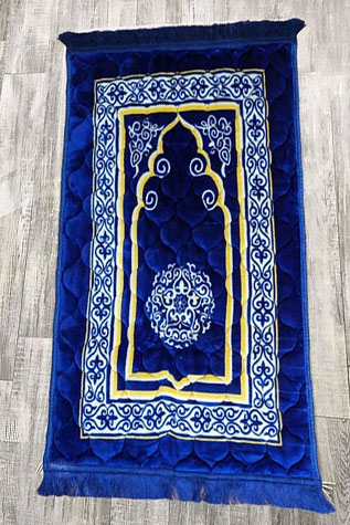 Imported Prayer Mat Ultra Foam: Blue Color