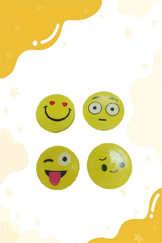 Emoji Face Erasers(Pack of 5)