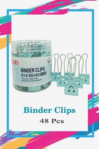 Paper Binder Clips Pack Of 48