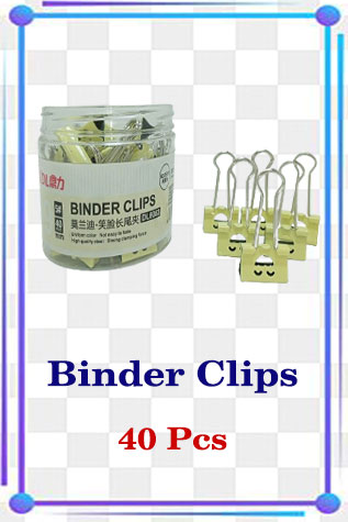 Mini Size Binder Clips 40 Pcs