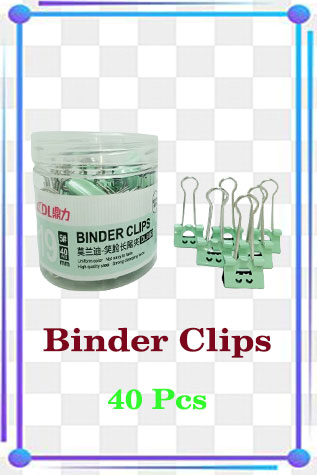 Mini Size Binder Clips 40 Pcs