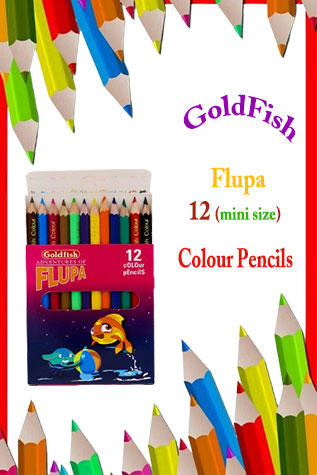 GoldFish Flupa 12 Colour Pencil Small
