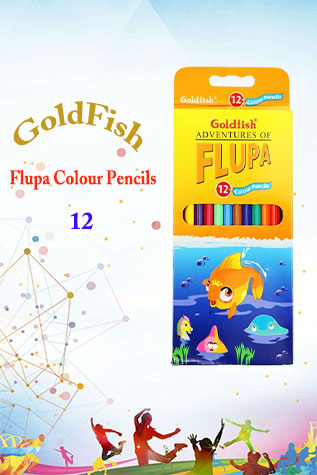 Goldfish Flupa 12 Colour Pencils