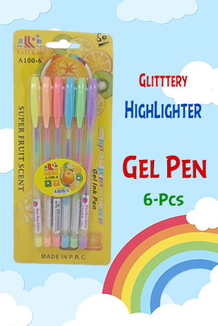 Glitter Pen 6-Pcs