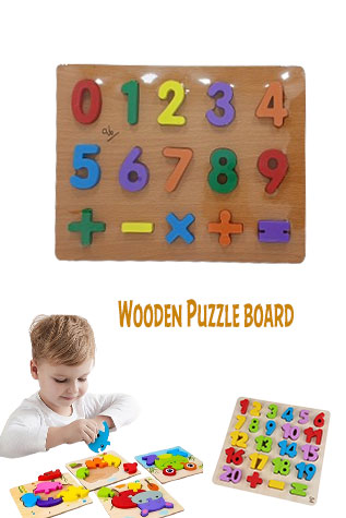 3D Numeric Wooden Board