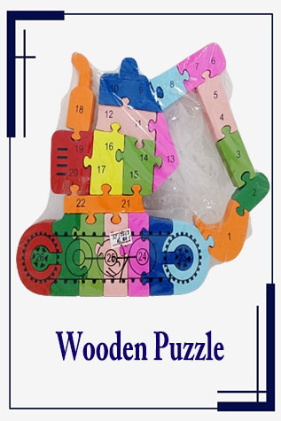 wooden Puzzle Numeric And Alphabetic